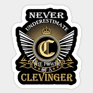 CLEVINGER Sticker